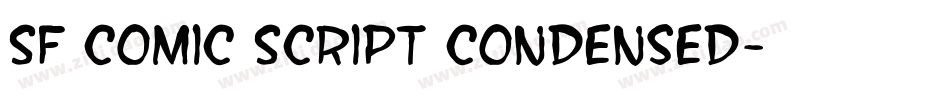SF Comic Script Condensed字体转换